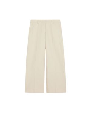 Pantaloni ZIRCONE  in tela di cotone e lino AVORIO 2515131032600016 MAX MARA WEEKEND | Pantalone | 2515131032600016